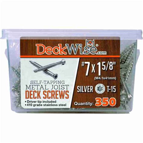 DeckWise® Self Tapping Metal Joist Screws #7x1-5/8" » Brazilian Lumber