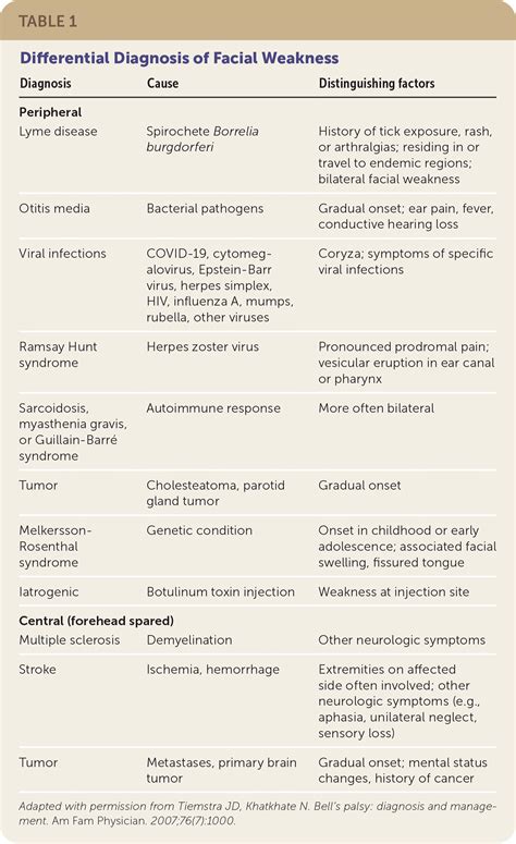 Bell Palsy: Rapid Evidence Review | AAFP