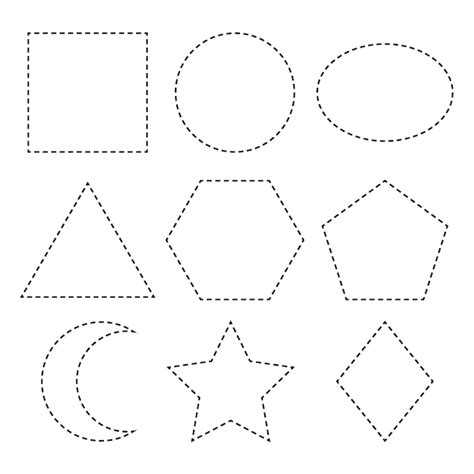 Free Vector | Dotted Lines Shapes