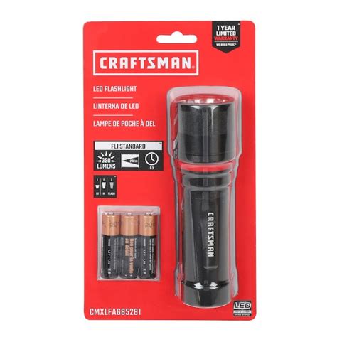 CRAFTSMAN LED flashlight 350-Lumen 3 Modes LED Flashlight in the Flashlights department at Lowes.com