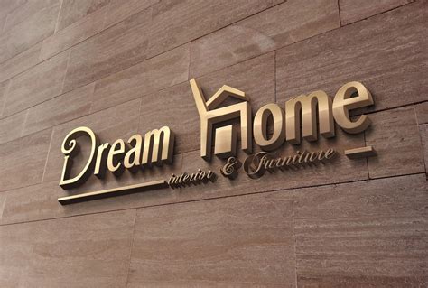 3d Wall Logo Design - Download Free Mock-up