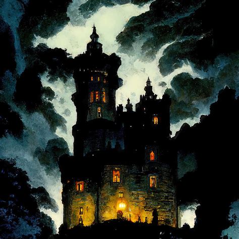 Dracula's Castle, 02 Painting by AM FineArtPrints - Fine Art America