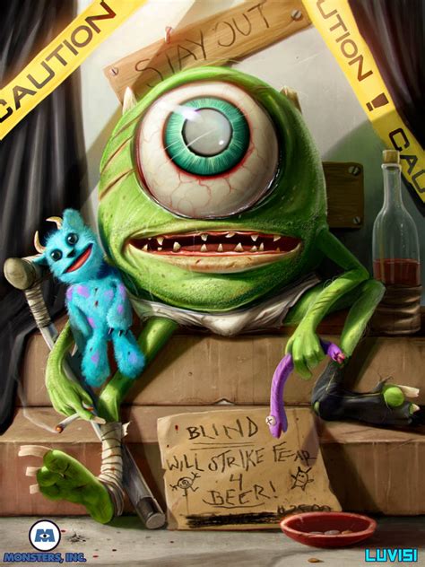 Mike Wazowski - by DanLuVisiArt on DeviantArt