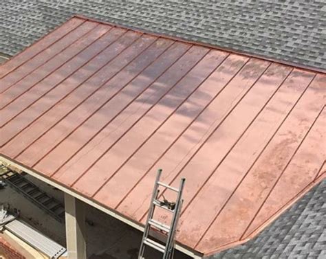 Copper Roof Panel Installation in Maryland | Shingle Roof Flashing Experts