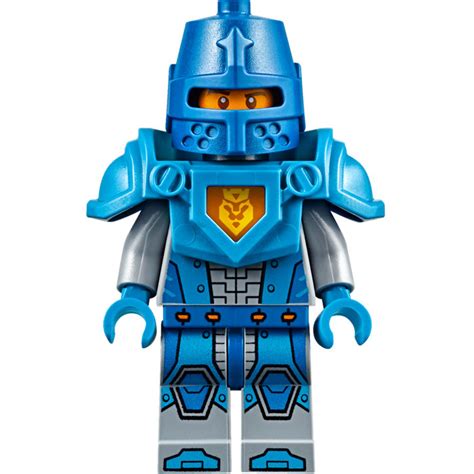 LEGO Nexo Knights Royal Soldier Torso with Yellow Lion and Crown with Flat Silver Arms and Dark ...