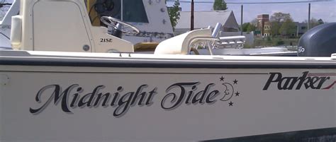 Vinyl Boat Lettering & Graphics | Custom Boat Decal Names | Long Island