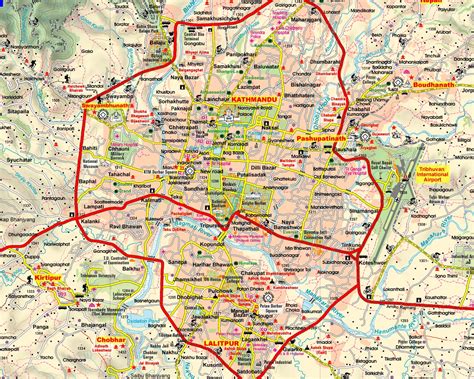 Kathmandu Travel Maps - Tourist Map Guide in Kathmandu