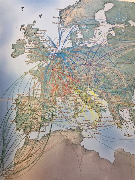 Klm Route Map Europe