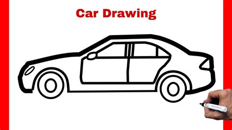 Car Drawing Easy | How to Draw Car | Simple Car Drawing | Car Colouring