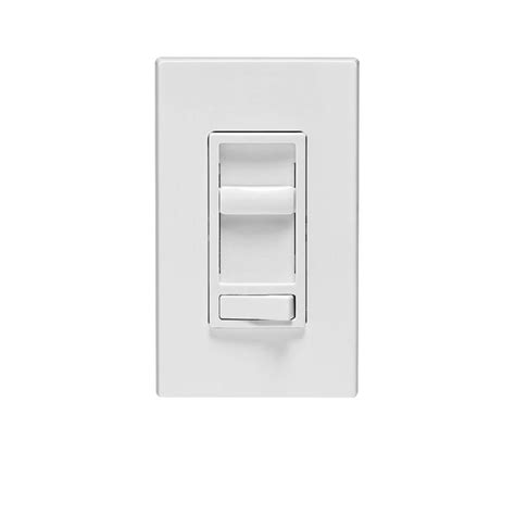 Leviton SureSlide Universal 150-Watt LED and CFL/600-Watt Incandescent Dimmer, White-R62-06674 ...