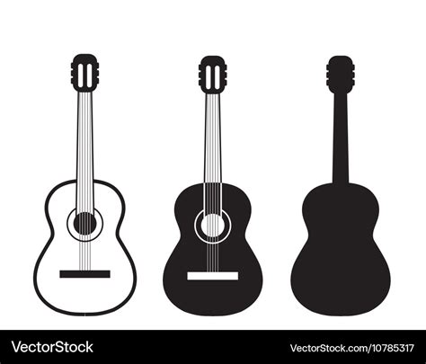 Guitar logo Royalty Free Vector Image - VectorStock