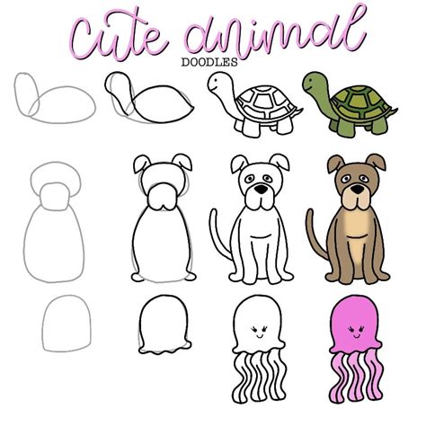 Cute and Easy Doodles for Beginners ⋆ The Petite Planner | Doodle art for beginners, Doodle for ...