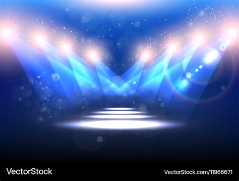 Blue Spotlight Background Royalty Free Vector Image