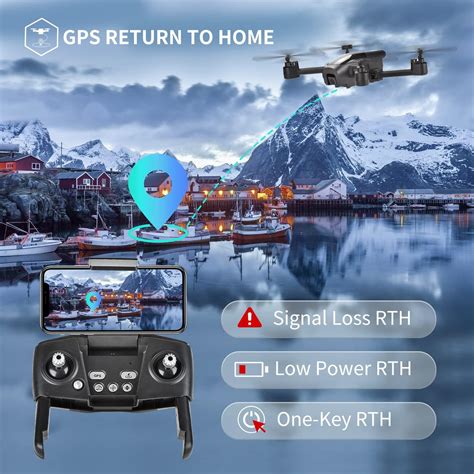 Buy TENSSENX GPS Drone with 4K Camera for Adults, TSRC A6 Foldable RC ...