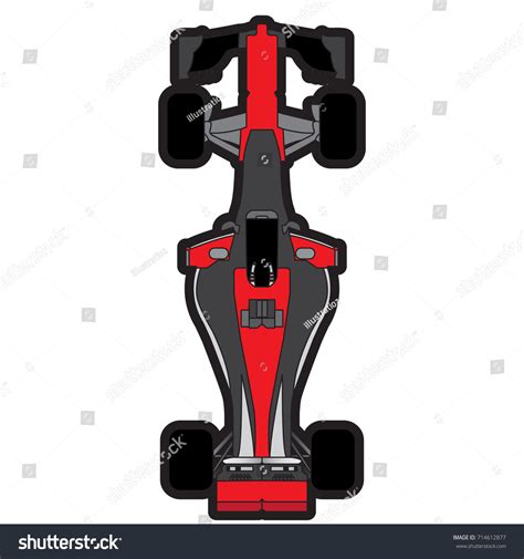 Top View Racing Car Vector Illustration Stock Vector (Royalty Free ...