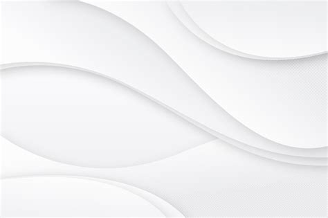 Smooth white wave background | AI-generated vector