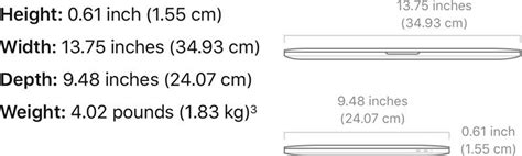 13-3 macbook pro dimensions - holosersearch