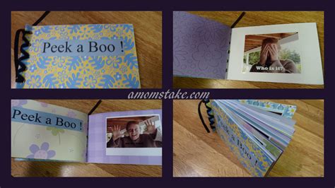 Creating a Peek a Boo Book - A Mom's Take