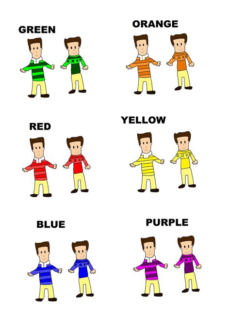 Blue's Clues STEVE AND JOE'S 6 COLORS SHIRTS by titan994 on DeviantArt