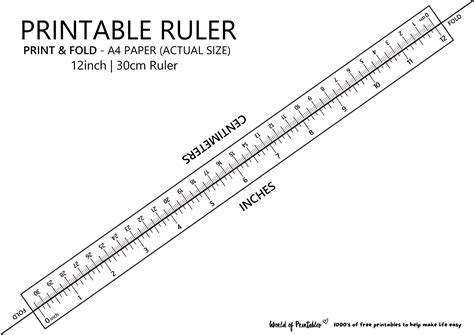 Printable Ruler - Free Accurate Ruler Inches, CM, MM - World of Printables