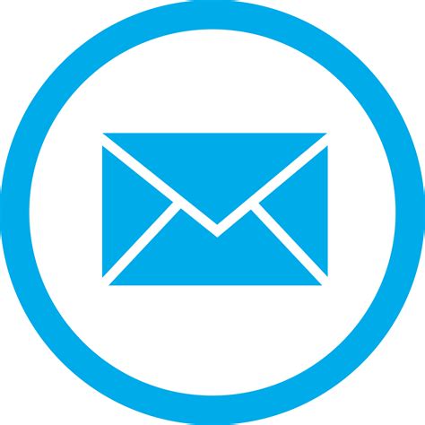 Blue Email Box Circle PNG Transparent Icon - Free Transparent PNG Images, Icons and Clip Arts