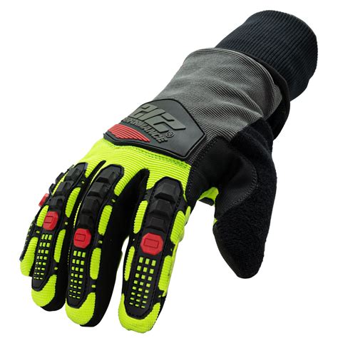 Waterproof Fleece Lined Impact Cut Resistant Winter Work Gloves ...