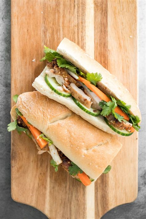 Lemongrass Chicken Banh Mi Sandwich - Ahead of Thyme