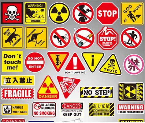 50Pcs Funny Warning Sign Label, Buy Bumper Stickers with Cheap Price