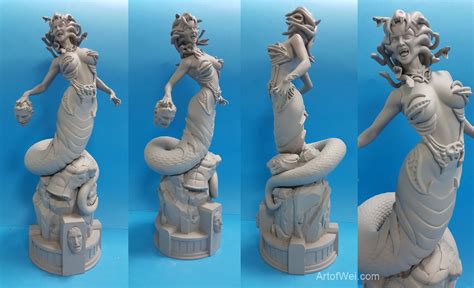 Medusa Greek Mythology Sculptures - img-weed