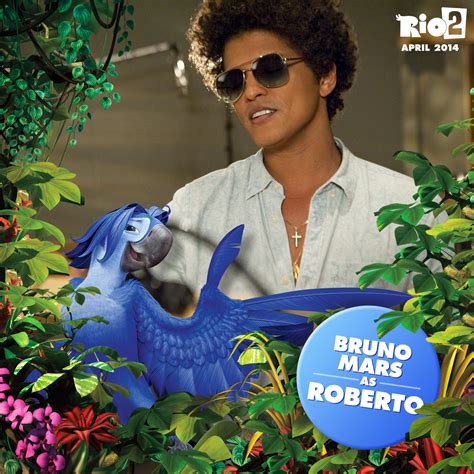 Bruno Mars lends his voice as Roberto in Rio 2. #WesternUnion #Rio2 http://www.riomovies.com ...