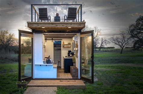 This Texas Company is Turning Shipping Containers into Double-Decker Tiny Homes - Dwell