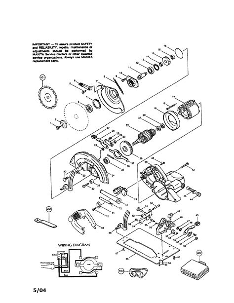 Makita Circular Saw Parts Diagram | Reviewmotors.co