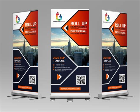 Roll Up Banner Design Template Free Download