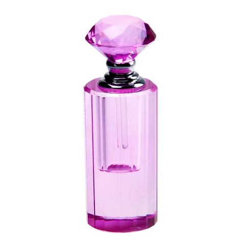 Purple Mini Empty Crystal Perfume Bottle Perfume Glass Bottle Refillable Lovely Gift For Women ...