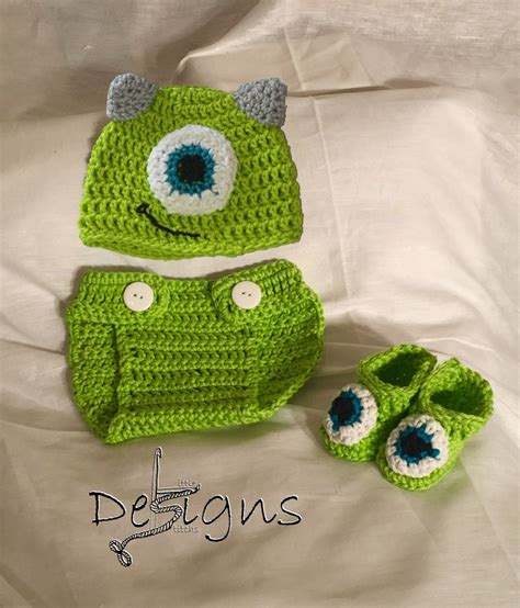 Monster Inc. /crochet Monster Outfit Baby Monster Inc Baby | Etsy