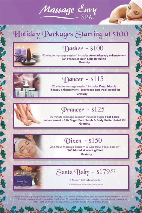 Massage Envy Jacksonville: Massage Envy Spa Holiday Packages