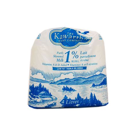 Kawartha Dairy 1% Milk - 4L Bags - CharlottePantry.com