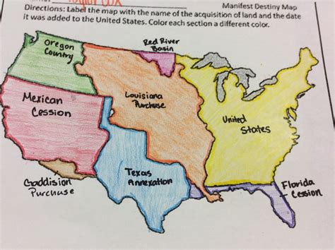 Manifest Destiny Map