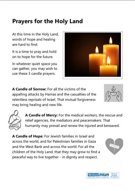 Candle Prayers - Newcastle Diocese Mothers' Union