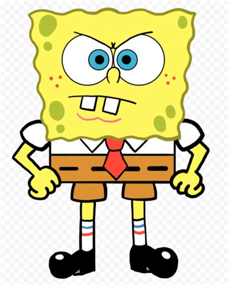 HD Spongebob Running Angry Characters Transparent PNG | Citypng