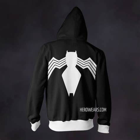 PARKER BLACK Hoodie - Zipper Hoodies - HeroWears.com