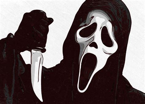 Ghostface Artwork Painting by New Art