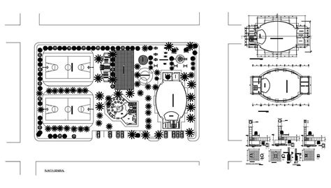 Indoor sports complex design plan - Cadbull