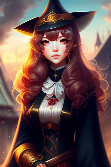 Lexica - Adorable witch girl, anime stlye, masterpiece art, warm visage ...