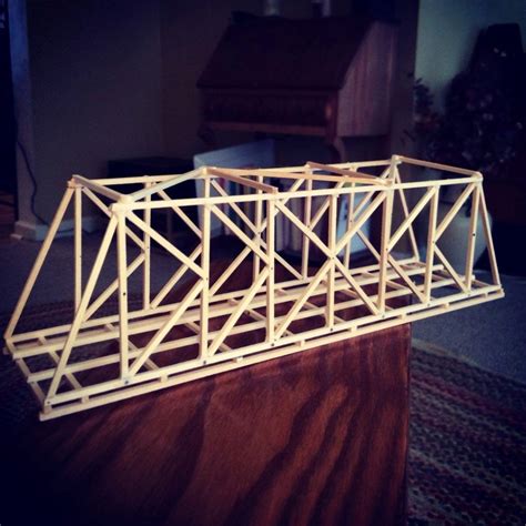 Classic ‘K-Truss’ Bridge Design (Balsa Wood) | Garrett's Bridges | Truss bridge, Wood bridge ...