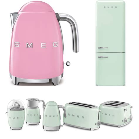 Smeg small appliances and refrigerator in fresh colors | Decor Girl