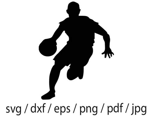 Basketball Player Svg Png Basketball Player Silhouette - Etsy