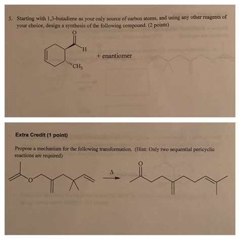 Solved Starting with 1, 3-butadiene as your only source of | Chegg.com