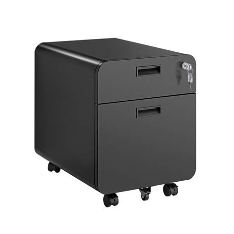 Desky 2 Drawer Mobile Filing Cabinet