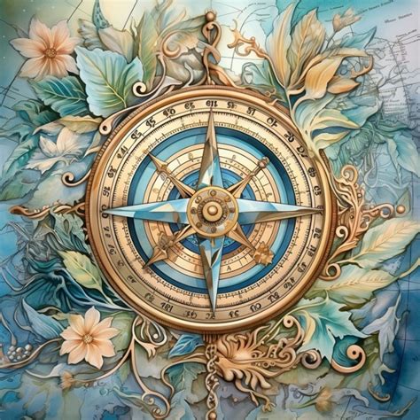 Vintage Compass And Map Art Free Stock Photo - Public Domain Pictures